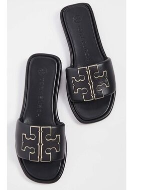 Tory Burch black slides NWT